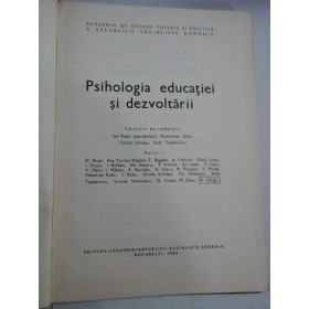   Psihologia educatiei si dezvoltarii  -  coordonator Ion  RADU